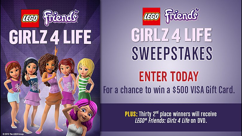Lego Friends Girlz 4 Life Sweepstakes Competitionatorcom