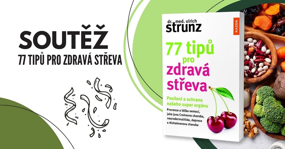 Soutěž o 3 výtisky knihy 77 tipů pro zdravá střeva