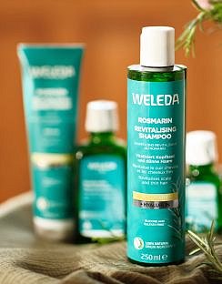 Soutěž o rozmarýnový revitalizační šampon a kondicionér Weleda