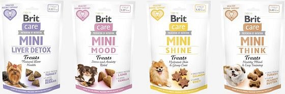 Soutěž o poloměkké funkční pamlsky Brit Care Mini Snacks