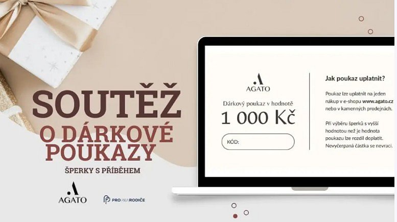 Vánoční soutěž: Vyhrajte jeden ze šesti poukazů na třpytivé dárky od Agato.cz