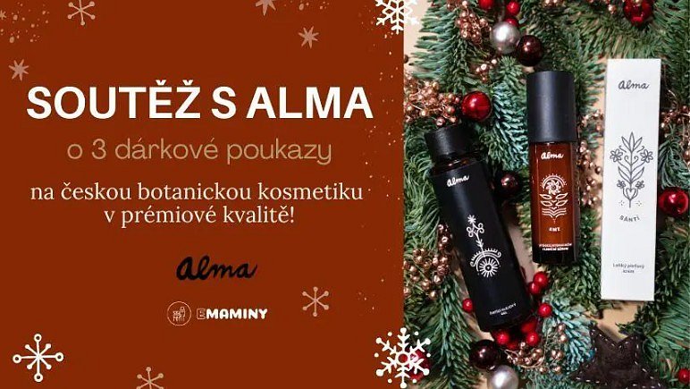 Soutěž o dárkové vouchery na přírodní kosmetiku Alma