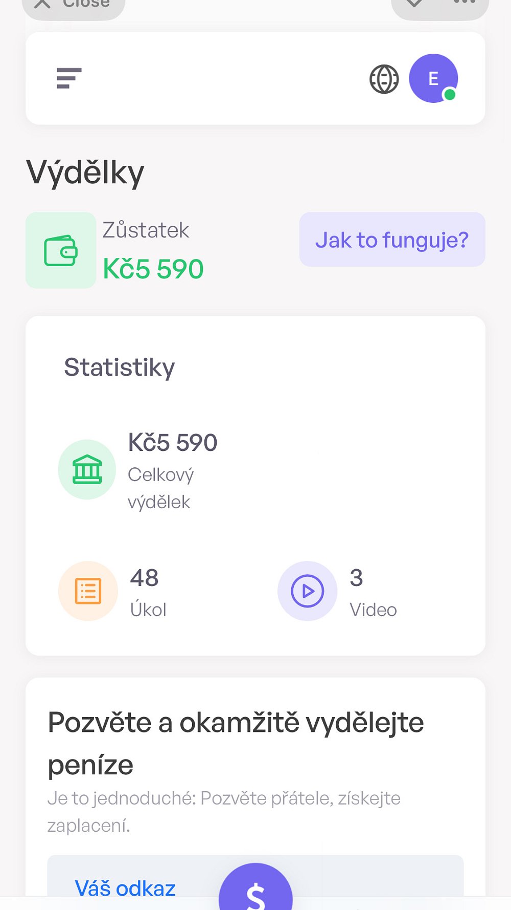 Vydělávejte sledování videi