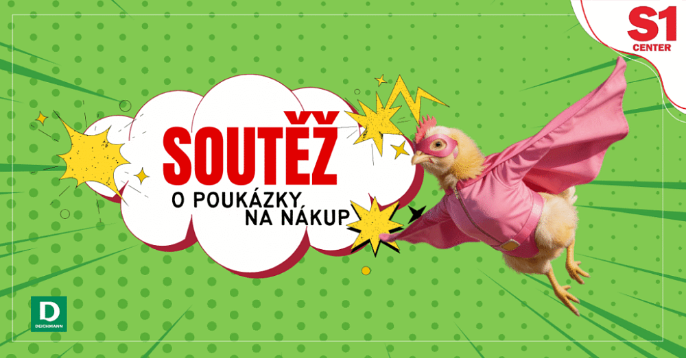 Soutěž s S1 Center Přerov o 13 poukázek na nákup