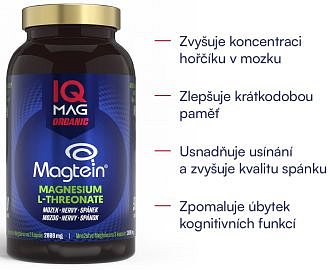Soutěžte a zvyšte svůj mozkový potenciál s IQ Mag Organic Magtein